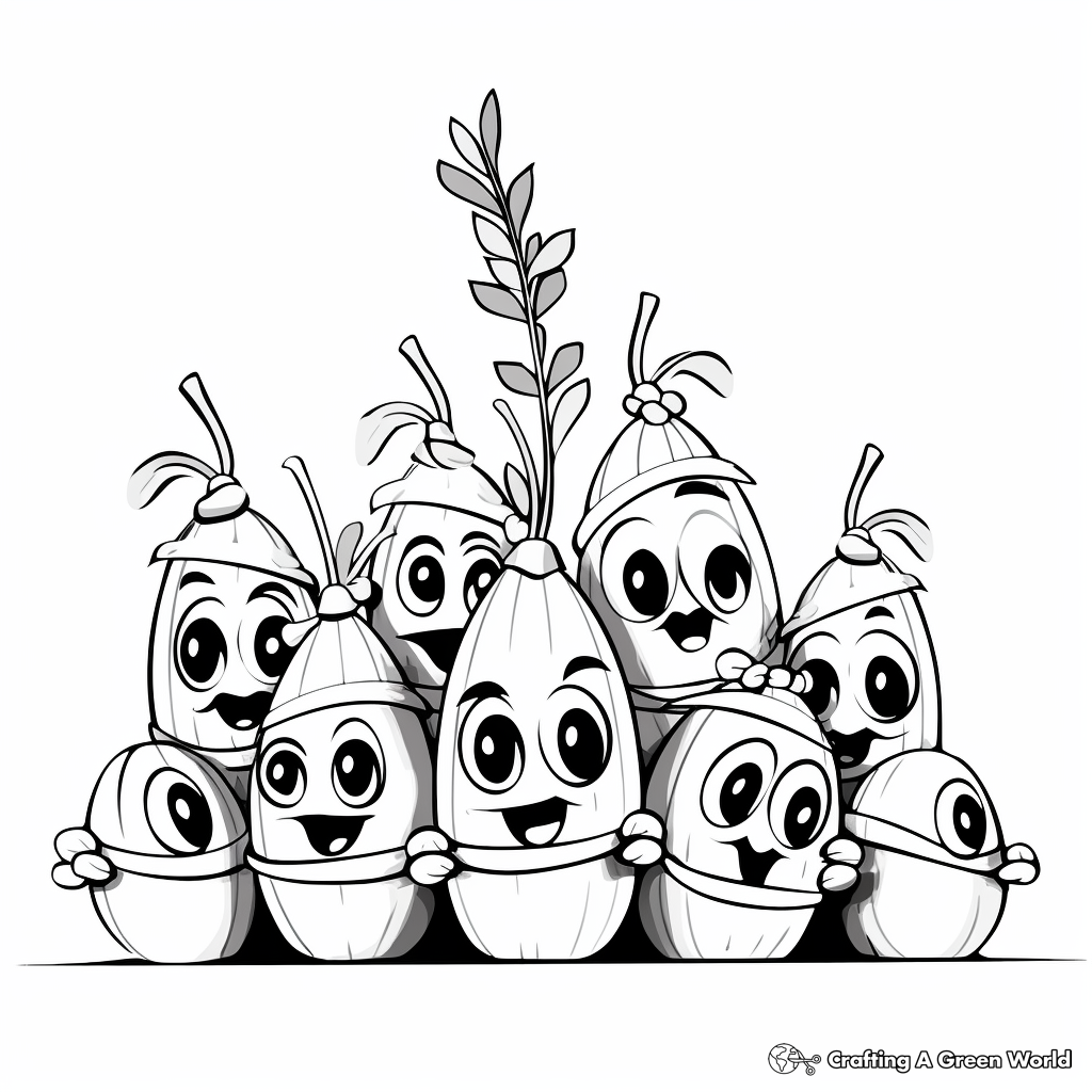 Interesting Marrowfat Peas Coloring Pages 3