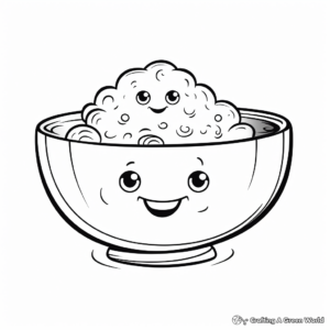 Interesting Soup Bowl Coloring Pages 4