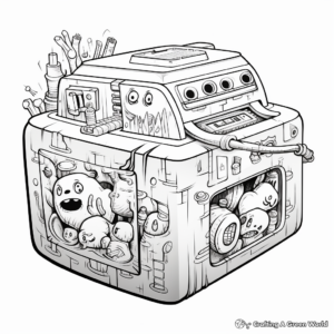 Intricate All-in-One Printer Coloring Pages 1