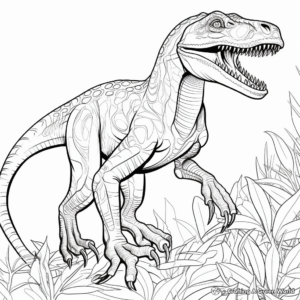 Intricate Allosaurus Coloring Pages for Creative Minds 1