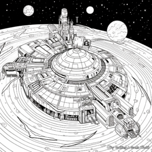 Intricate Andromeda Galaxy Coloring Pages 1