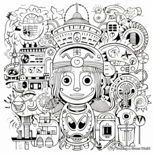 Intricate April Fools Trick Coloring Pages for Adults 2