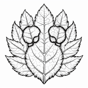 Intricate Bear Paw Print Coloring Pages 1