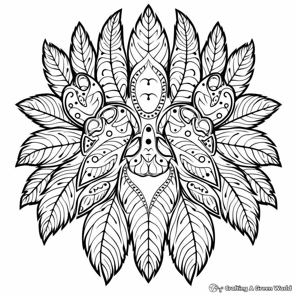Intricate Bear Paw Print Coloring Pages 2