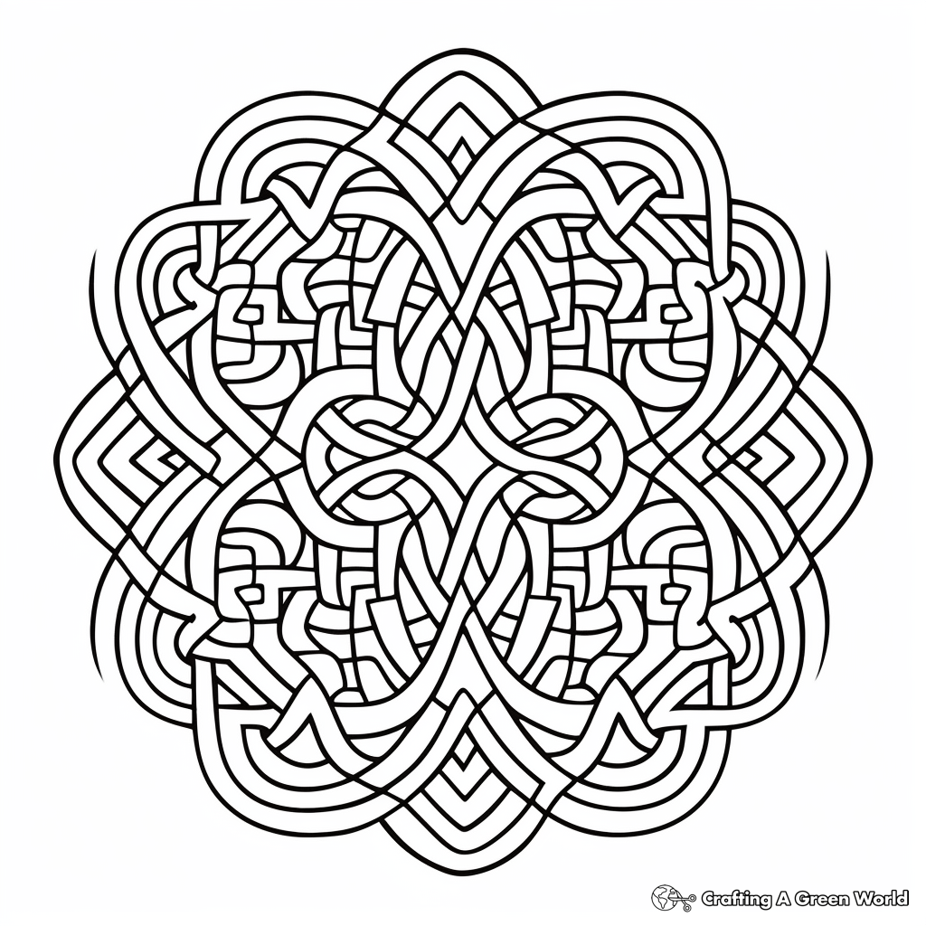 Intricate Celtic Knot Coloring Pages for Adults 2