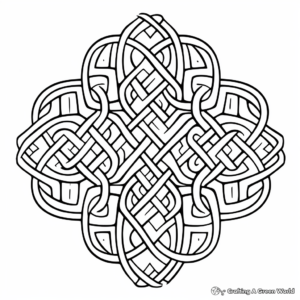 Intricate Celtic Knot Coloring Pages for Adults 3
