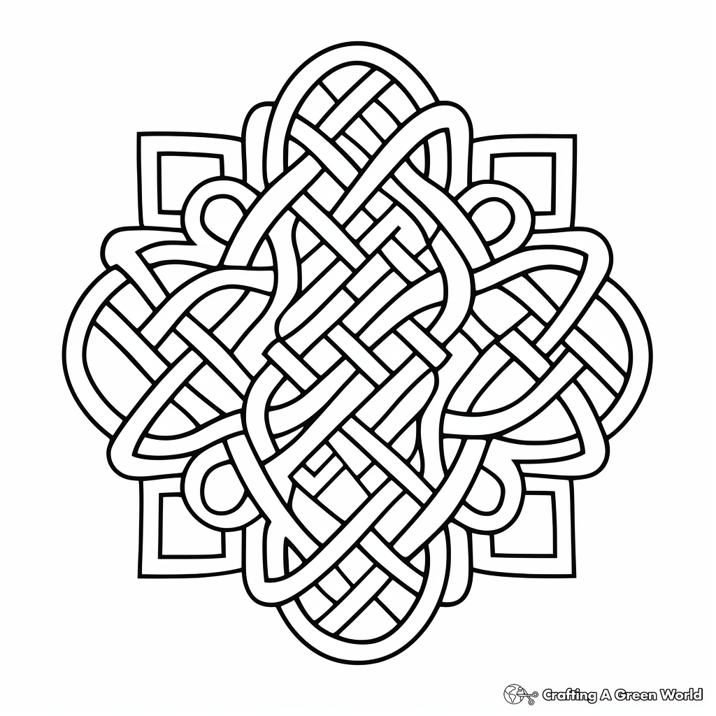 Intricate Celtic Knot Coloring Pages for Adults 4