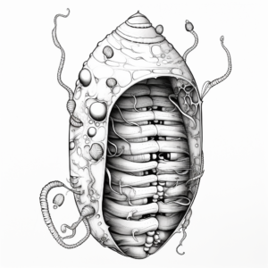 Intricate Cocoon Coloring Page for Advanced Colorists 1