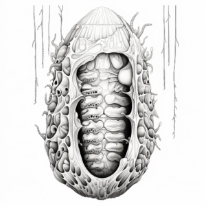 Intricate Cocoon Coloring Page for Advanced Colorists 3