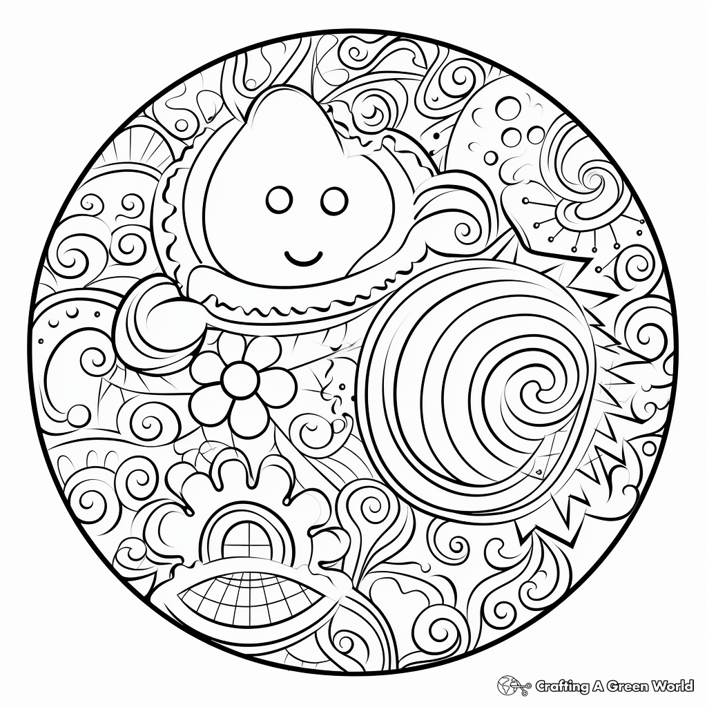 Intricate Decorated Cookie Coloring Pages for Adults 3
