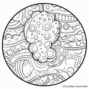 Intricate Decorated Cookie Coloring Pages for Adults 4