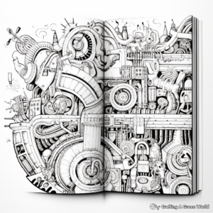 Intricate Encyclopaedia Coloring Sheets 1