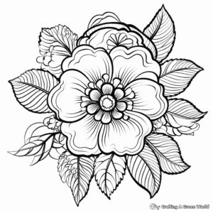 Intricate Flower Mandala Coloring Pages 2