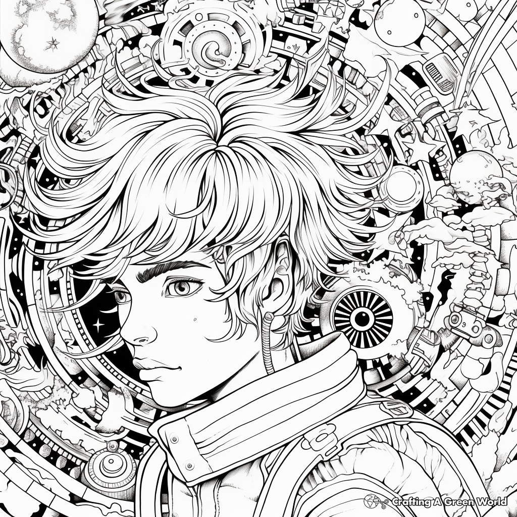 Intricate Galaxy Coloring Pages for Teens and Adults 1