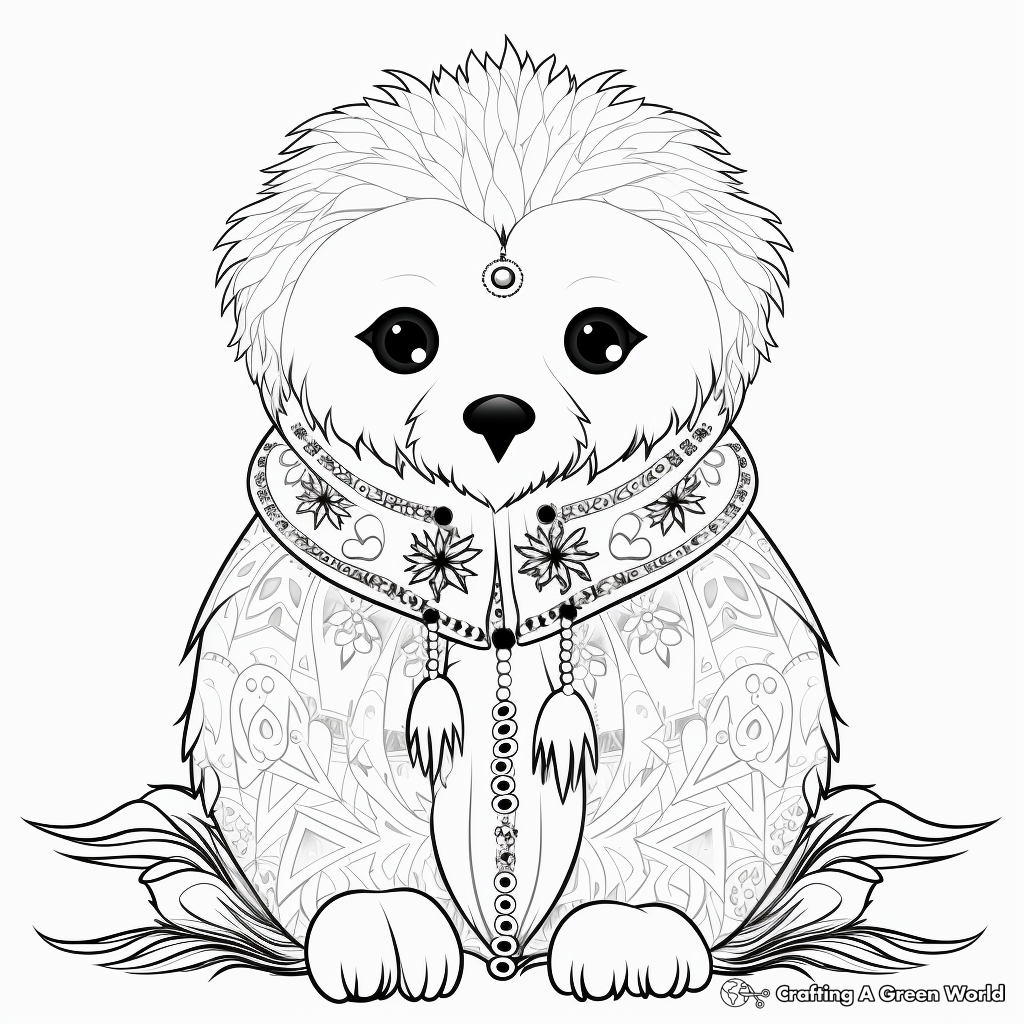 Intricate Harp Seal Coloring Pages for Art Lovers 4