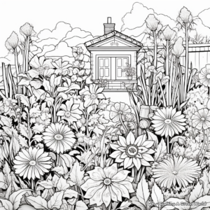 Intricate Herbal Garden Coloring Pages 3