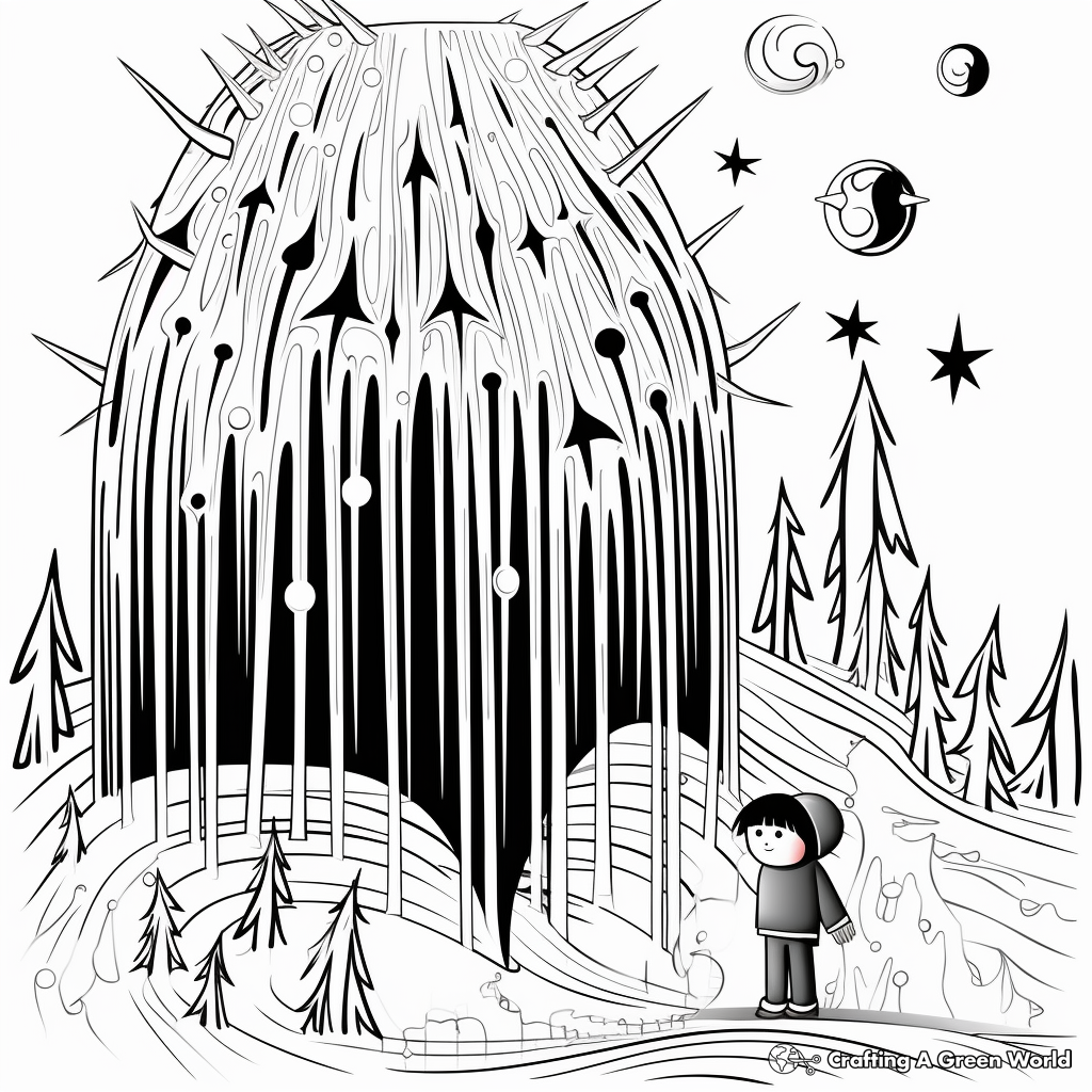 Intricate Icicle Coloring Pages 1