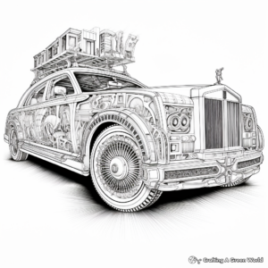 Intricate Luxury Car Coloring Pages 2