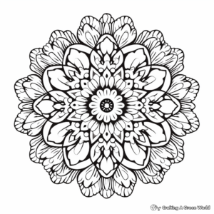 Intricate Mandala Shapes Coloring Pages for Adults 1