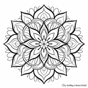 Intricate Mandala Shapes Coloring Pages for Adults 3