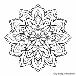 Intricate Mandala Shapes Coloring Pages for Adults 4