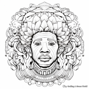 Intricate Mandela Magic Theme Coloring Pages 1