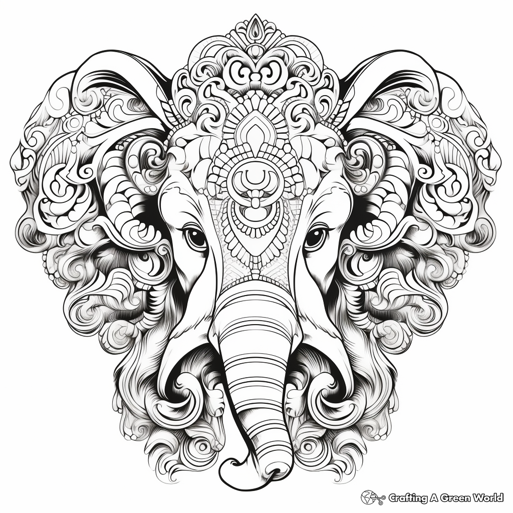Intricate Mandela Magic Theme Coloring Pages 3