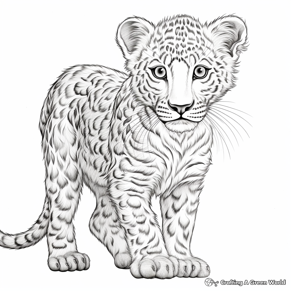 Intricate Pattern Cheetah Coloring Pages 1