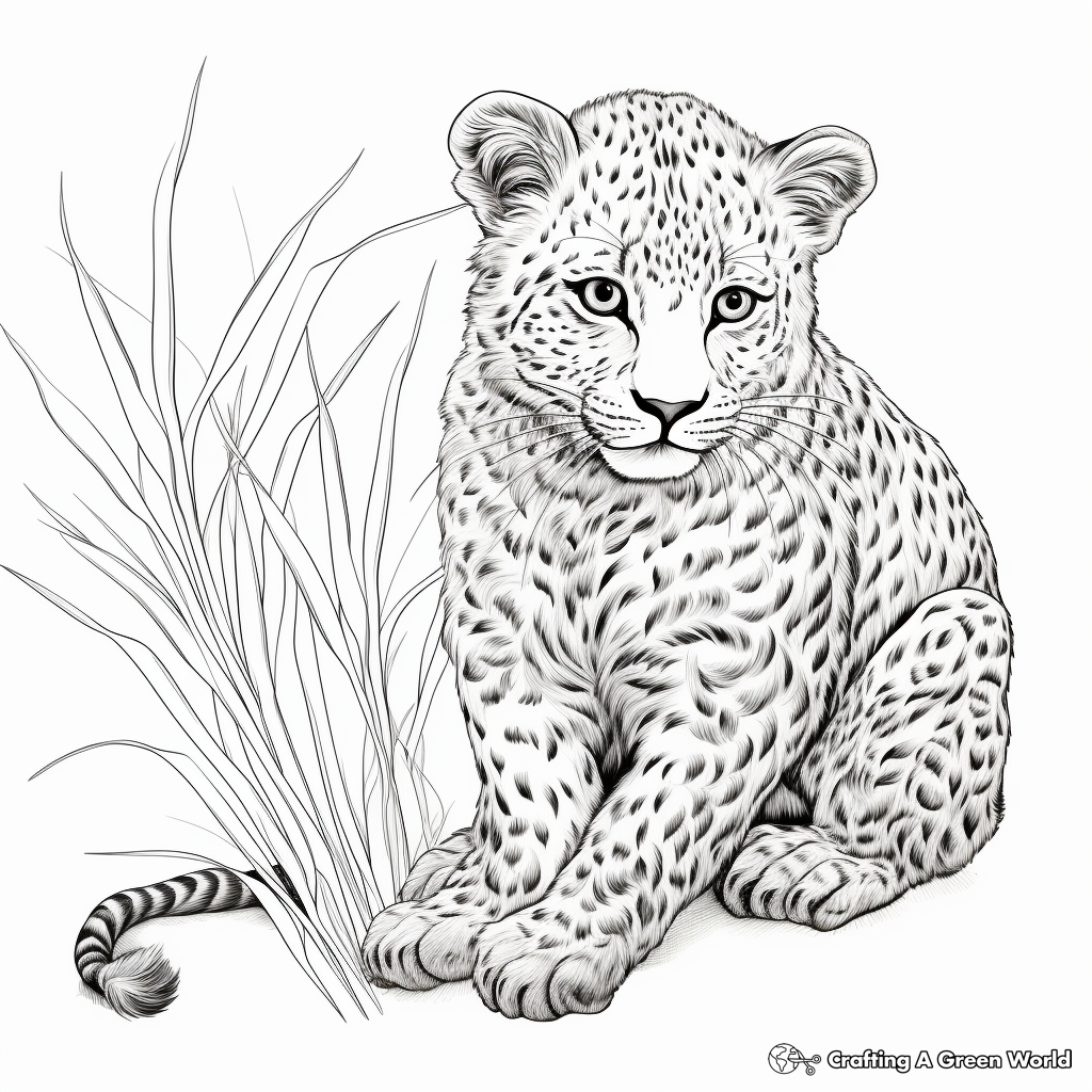 Intricate Pattern Cheetah Coloring Pages 2