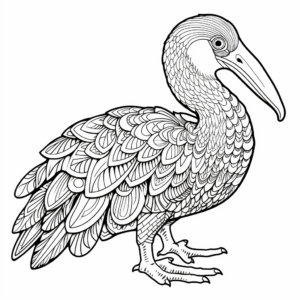 Intricate Patterns: Pelican Coloring Pages 2