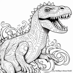 Intricate Plotosaurus Coloring Pages for Experts 1