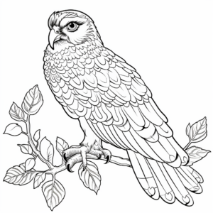 Intricate Short-Eared Owl Coloring Pages 4