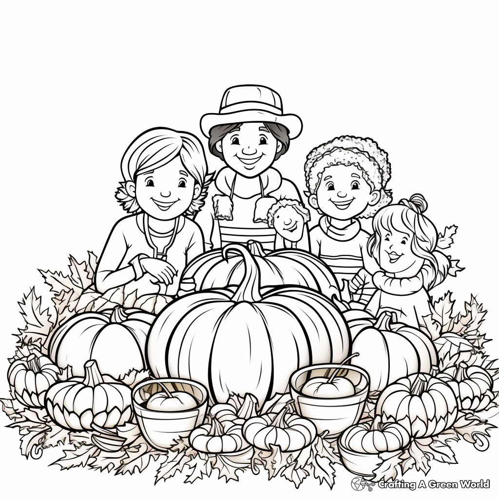 Intricate Thanksgiving Coloring Pages for Adults 2