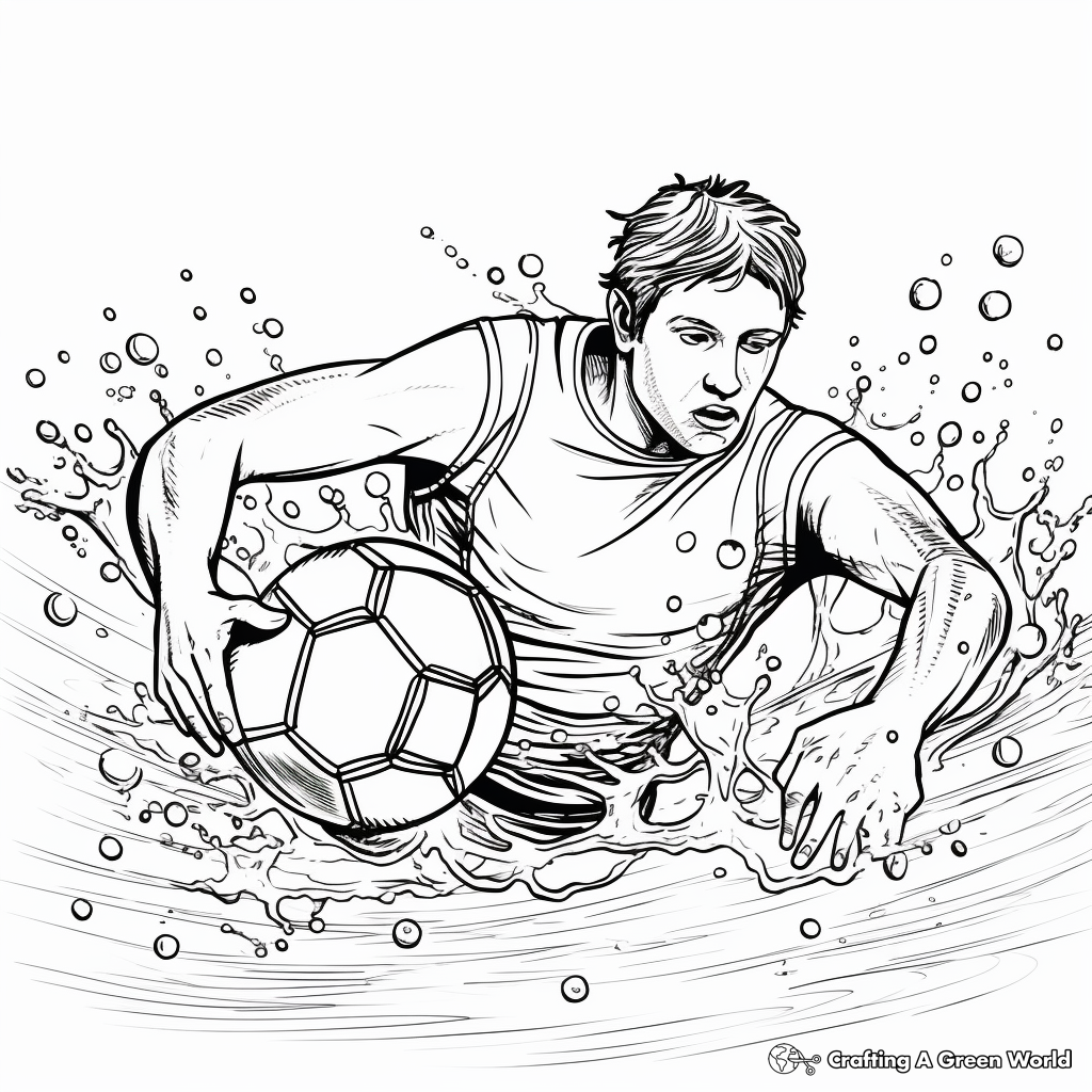 Intricate Water Polo Coloring Pages 2