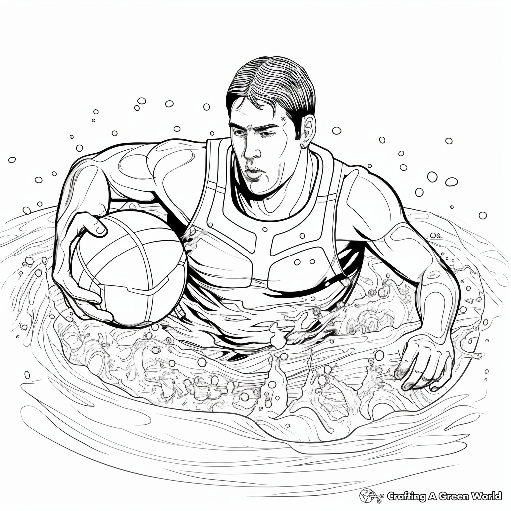 Intricate Water Polo Coloring Pages 4