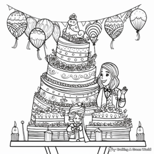 Intricate Wedding Anniversary Coloring Pages for Adults 3