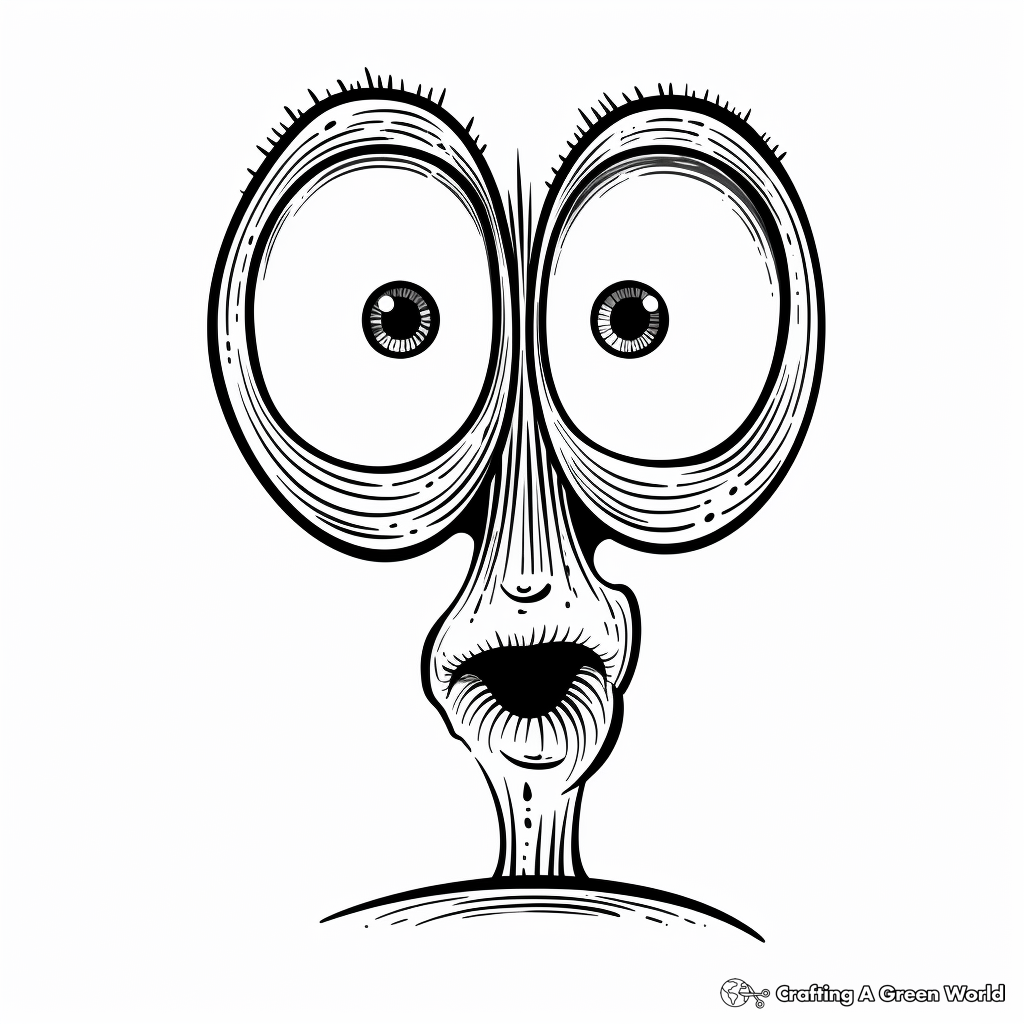 Intriguing Alien Nose Coloring Pages 4