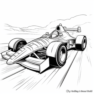 Intriguing Drag Racing Car Coloring Pages for Kids 4