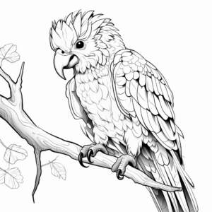 Intriguing Macaw Mystic Coloring Pages 1