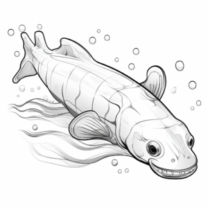 Intriguing Translucent Electric Eel Coloring Pages 3