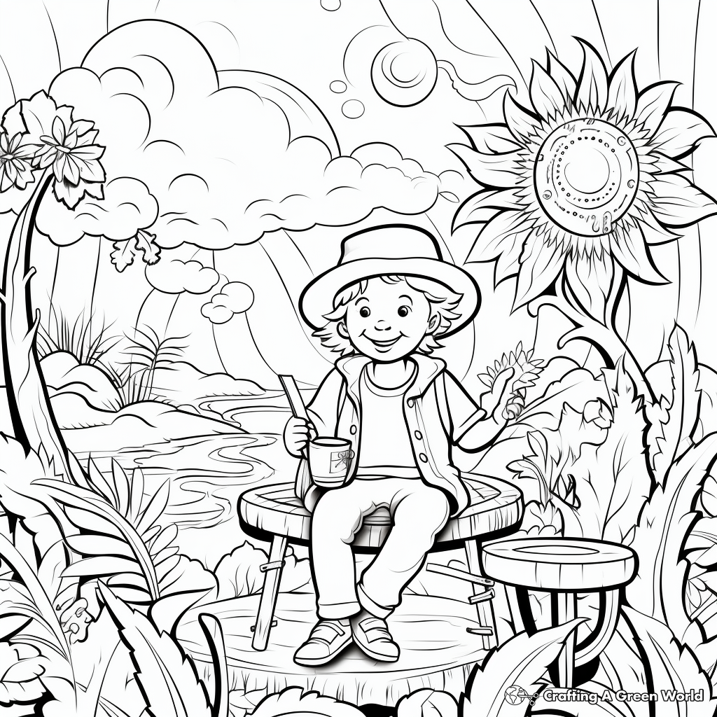 Invigorating Nature Coloring Pages 1