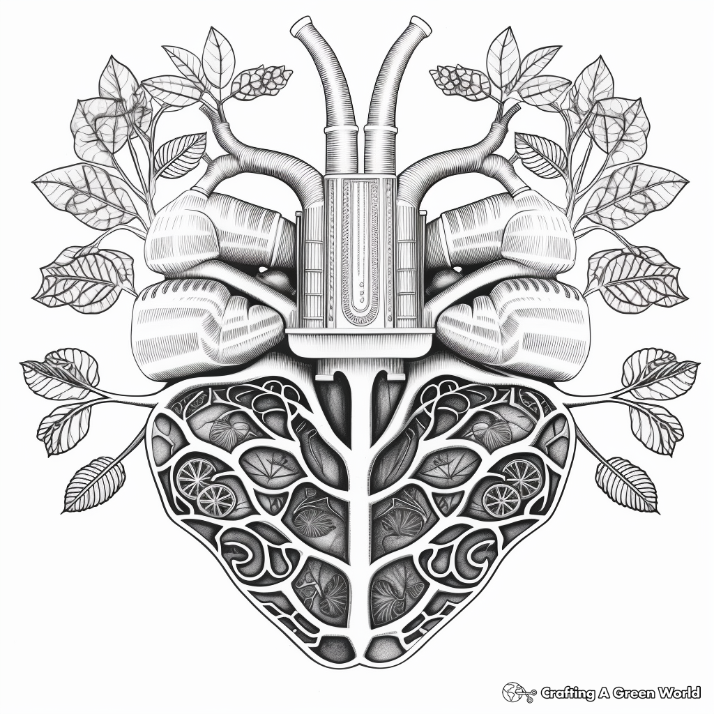 Invigorating Respiratory System Coloring Pages 3