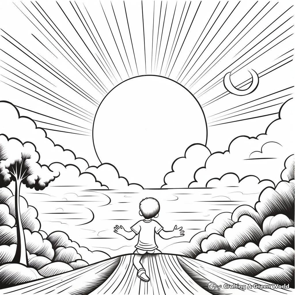 Invigorating Sunrise Coloring Pages 2