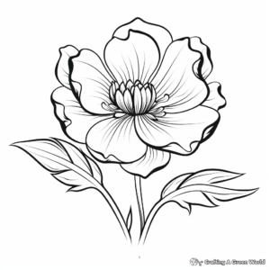 Inviting Magnolia Flower Coloring Pages 1