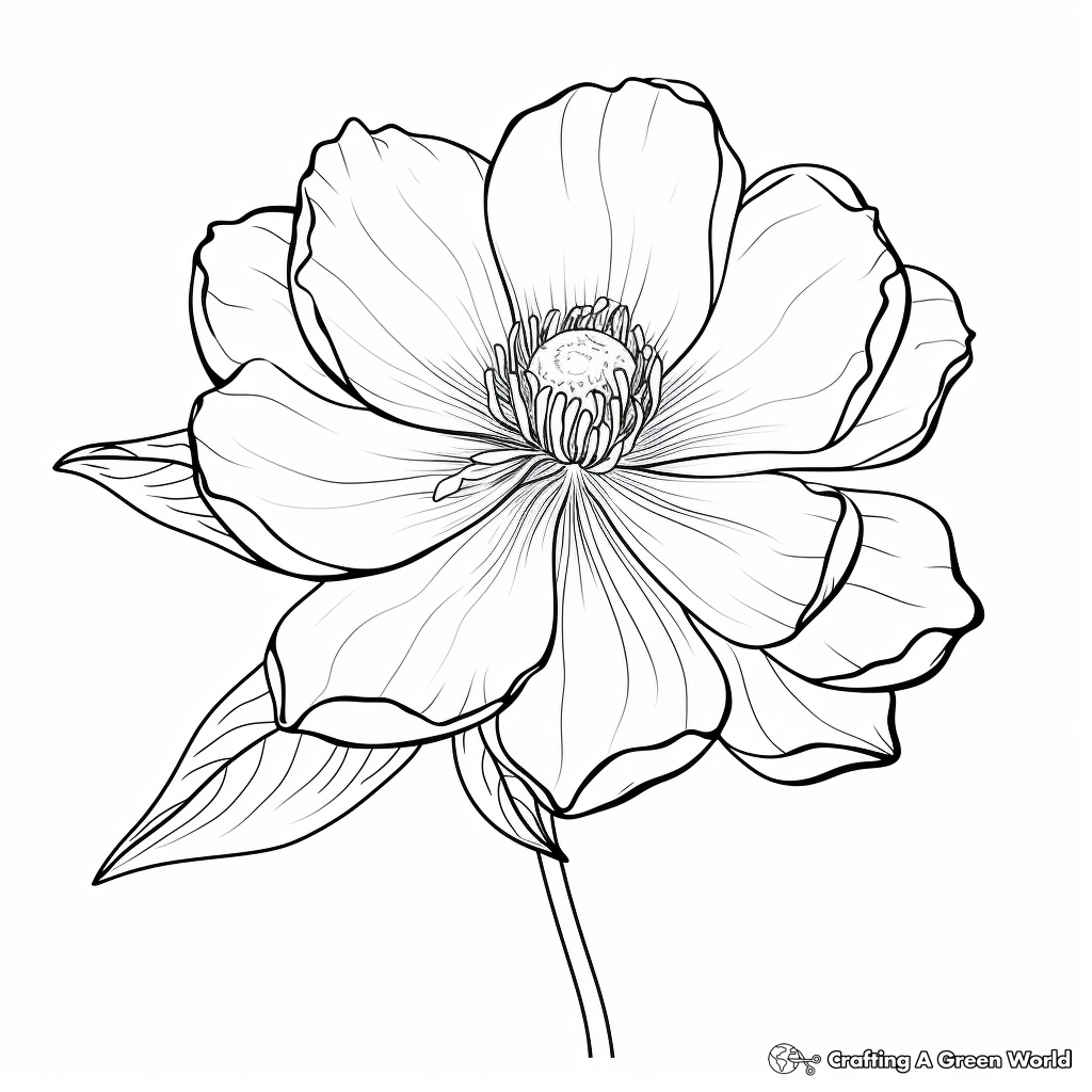 Inviting Magnolia Flower Coloring Pages 4