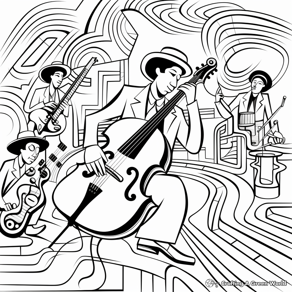 Jazz Music Coloring Pages for All Ages 1