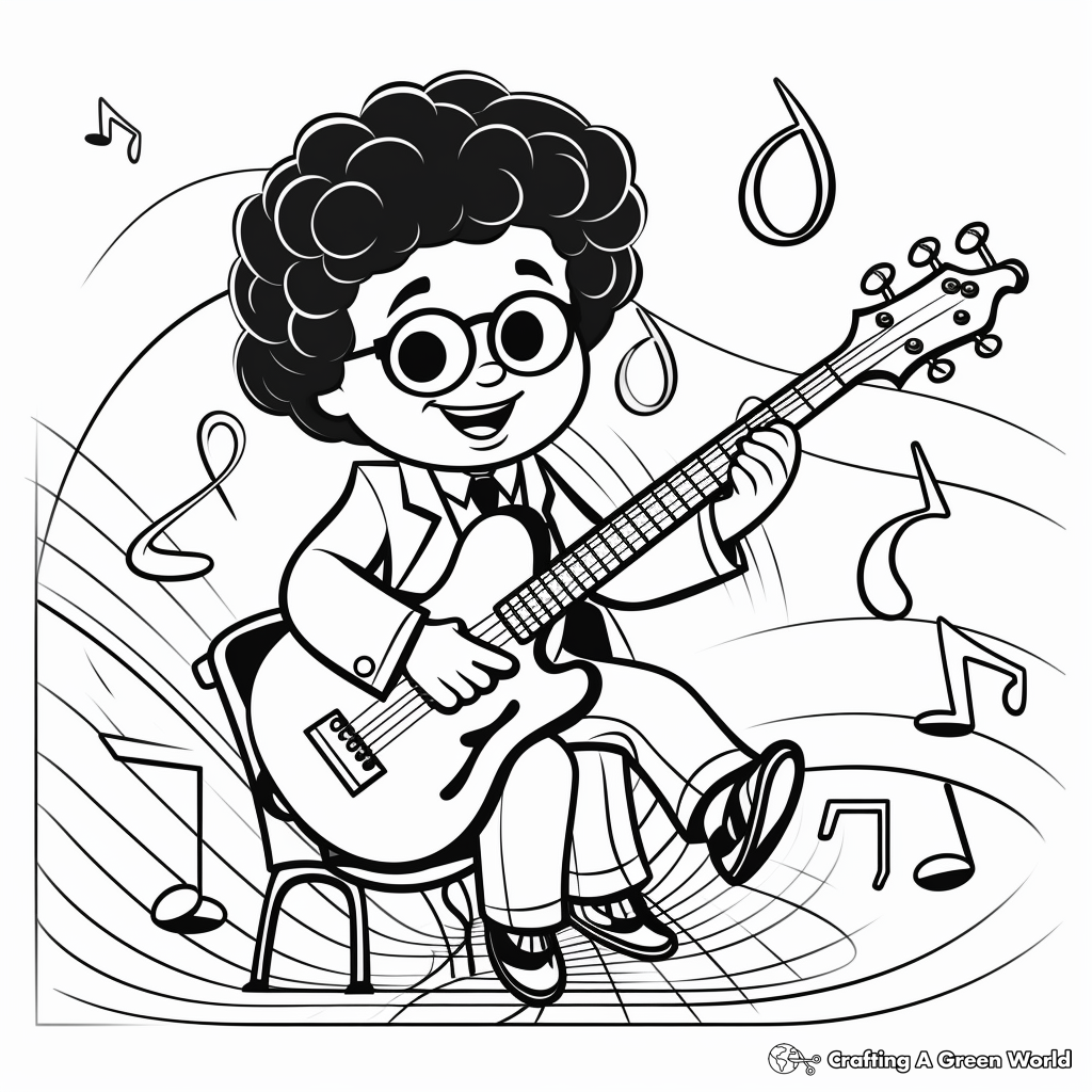 Jazz Music Coloring Pages for All Ages 2