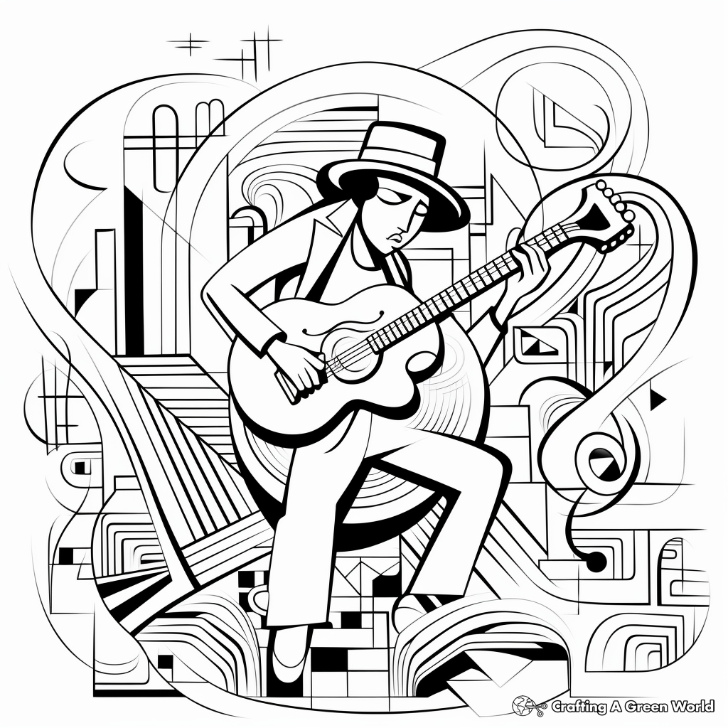Jazz Music Coloring Pages for All Ages 3