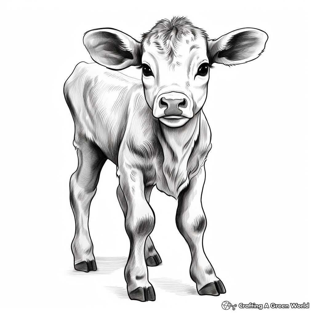 Jersey Calf Coloring Pages: Small and Charming 3
