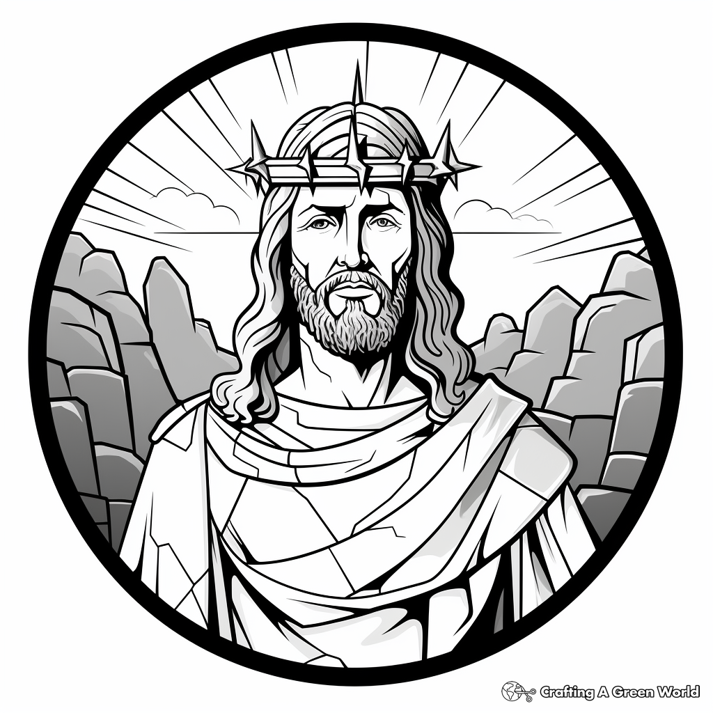 Jesus Christ Crucifixion Coloring Pages 1